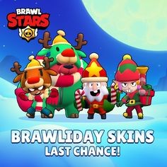 Создать мем: новогодний бравл старс, играть в бравл старс, Brawl Stars