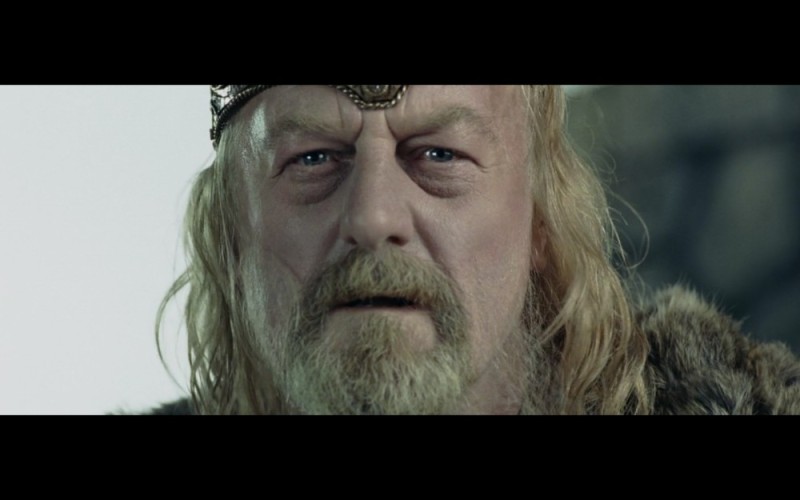 Create meme: théoden the Lord of the rings, the king of Rohan, théoden 