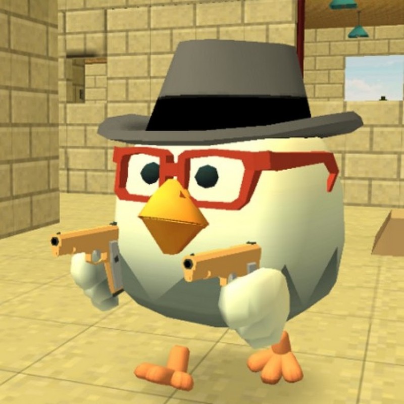 Create meme: chicken gun, chicken gun game, chicken gun