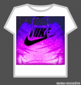 Nike Galaxy Roblox Shirt Template