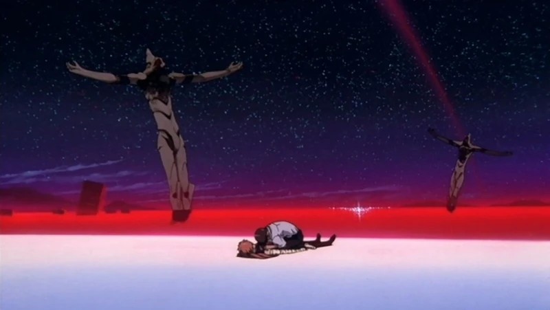 Create meme: The third blow is the end of evangelion, evangelion final, evangelion the end