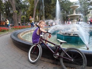 Create meme: on the bike, People, Svyatoslav Angelica