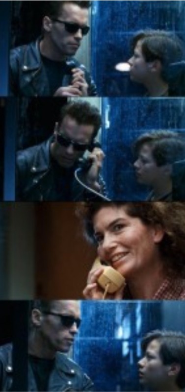 Create meme: terminator meme your parents are dead, Terminator 2: Judgment Day, terminator 