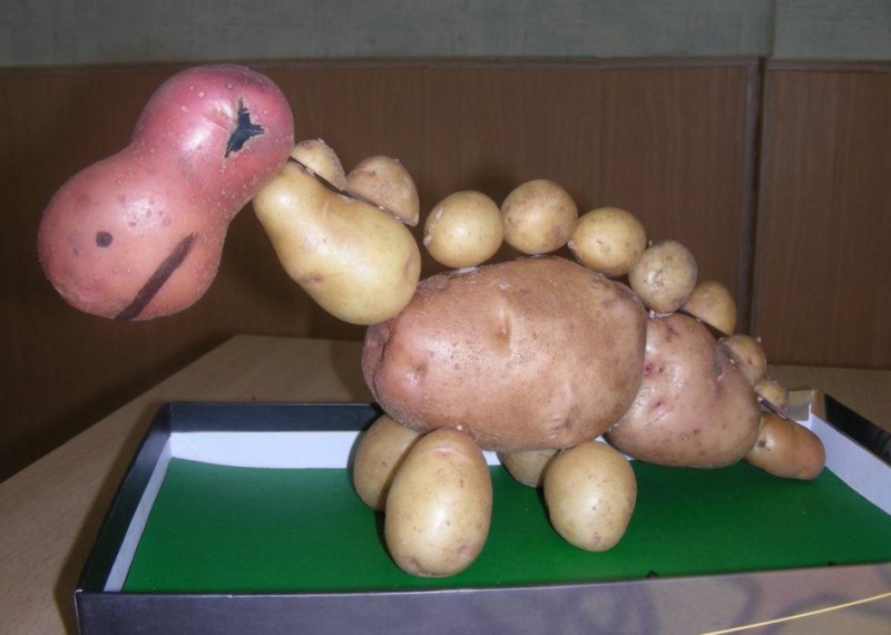 Create meme: potato crafts, potato crafts, diy potato crafts for the exhibition