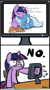 Create meme: my little brony, rainbow dash and twilight sparkle comic, MLP twilight meme