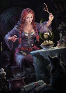 Создать мем: колдунья, девушка арт фэнтези ведьма, рыжая ведьма фэнтези красивая
