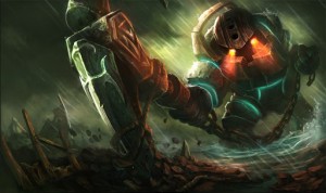 Создать мем: league of legends обои наутилус, lol art наутилус, наутилус лол