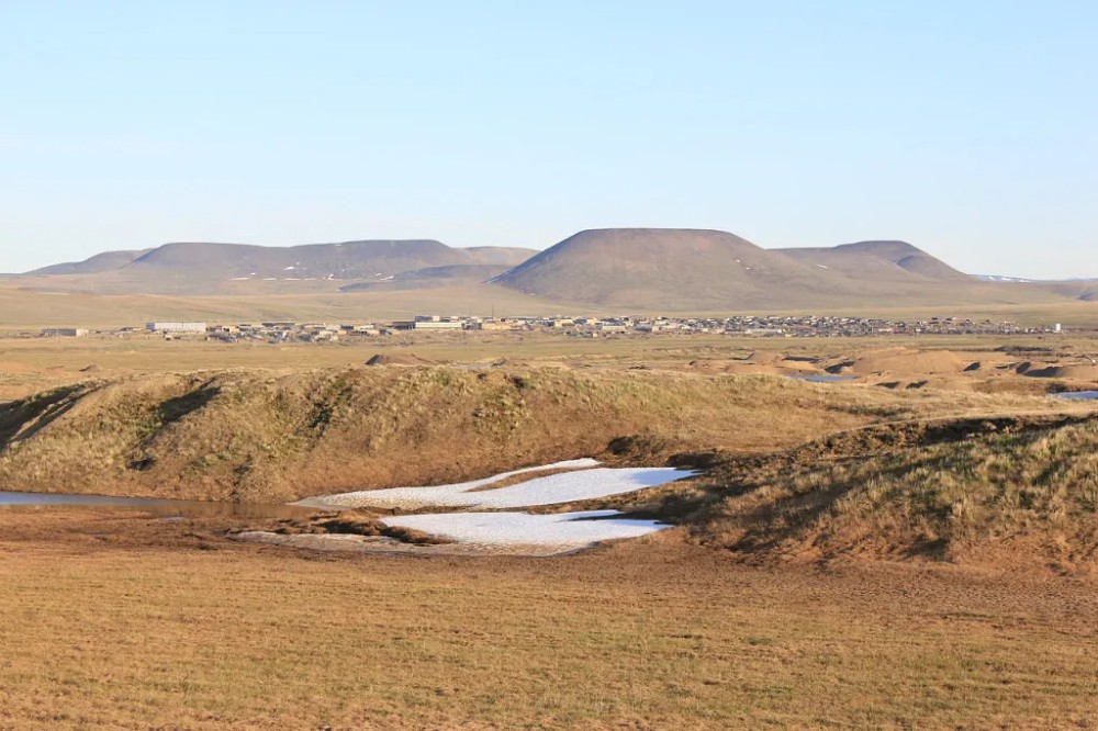 Create meme: the nature of Chukotka, gyrgychan Chukotka, Taimyr mountains byrranga