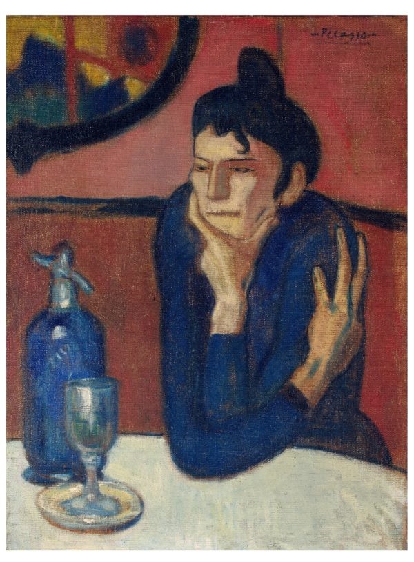 the absinthe drinker by pablo picasso