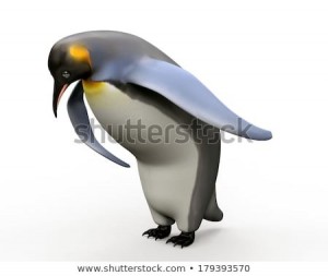 Create meme: penguin meme, the penguin bows meme, funny penguin