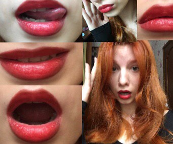Create meme: lips with lipstick, ombre lips, girl 