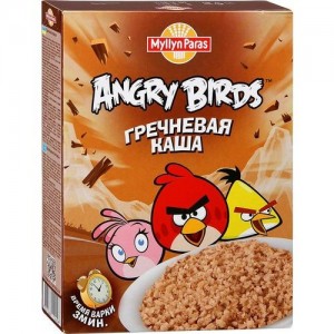 Создать мем: гречневая каша angry birds, каша мюллюн 400г гречневая, myllyn paras angry birds 450 гр