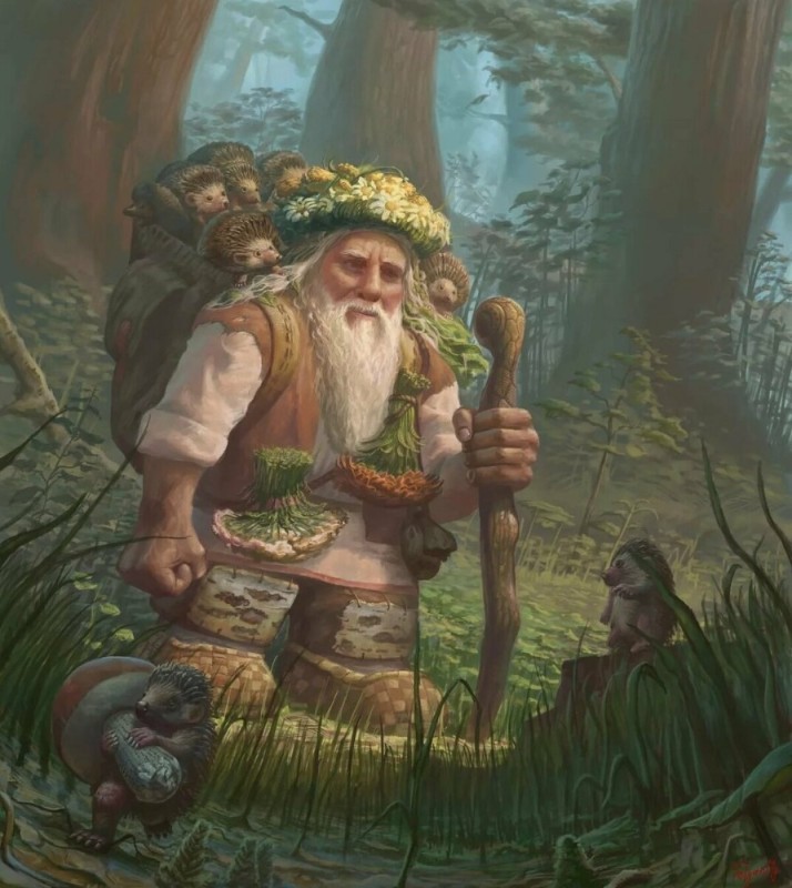 Создать мем: ерофеев день леший, леший славянская мифология, лесовик добрый хозяин леса