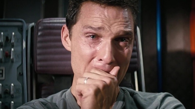 Create meme: Interstellar is crying meme, interstellar meme, Matthew mcconosey will