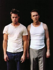 Create meme: Edward Norton fight club, fight club , fight club brad pitt