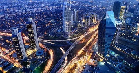 Create meme: Istanbul city skyscrapers, Levent district of Istanbul, levent skyscrapers istanbul