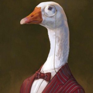 Create meme: goose meme, evil goose, goose