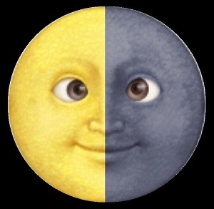 Создать мем: askfm, new moon, emoji new