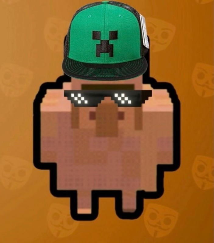 Create meme: people, minecraft creeper , a cap with minecraft