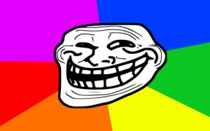 Создать мем: trollface, троллинг, funny