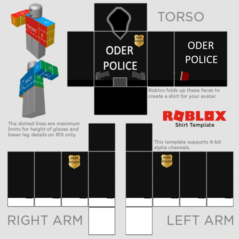 Создать мем Shirt Roblox гуччи чёрный топ для роблокса шаблон Roblox R15 Shirt Template 6200