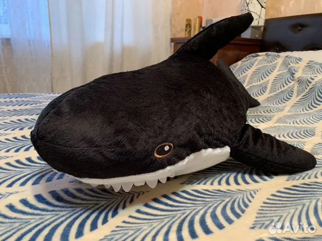 Создать мем: акула мягкая черная, акула мягкая, синяя акула игрушка