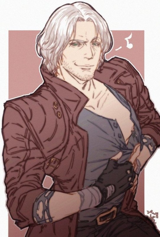 Create meme: Dante Devil May Edge, anime , Dante devil may cry meme