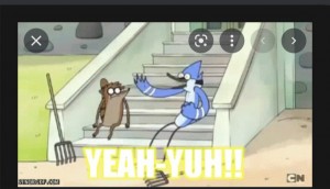 Create meme: Mordecai, regular show