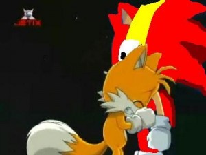 Создать мем: соник, tails, джо джо наклз