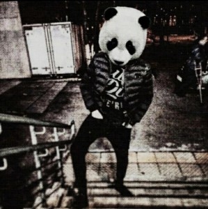Create meme: kanatnikov egor alexandrovich, the man with the panda's head, panda maniac