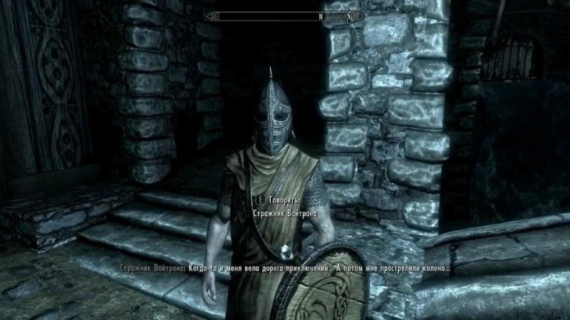 Create meme: the elder scrolls v: skyrim, whiterun's guard knee, skyrim beginning