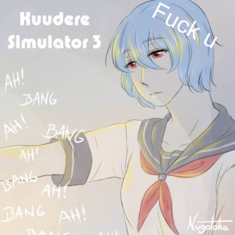 Создать мем: арт аянами рей, куу дере яндере, yandere simulator