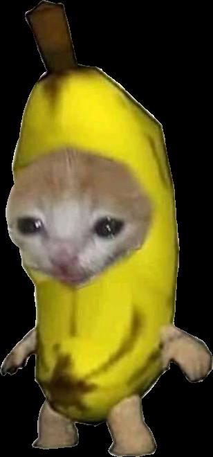 Create meme: nextbot, banana banana, banana cat