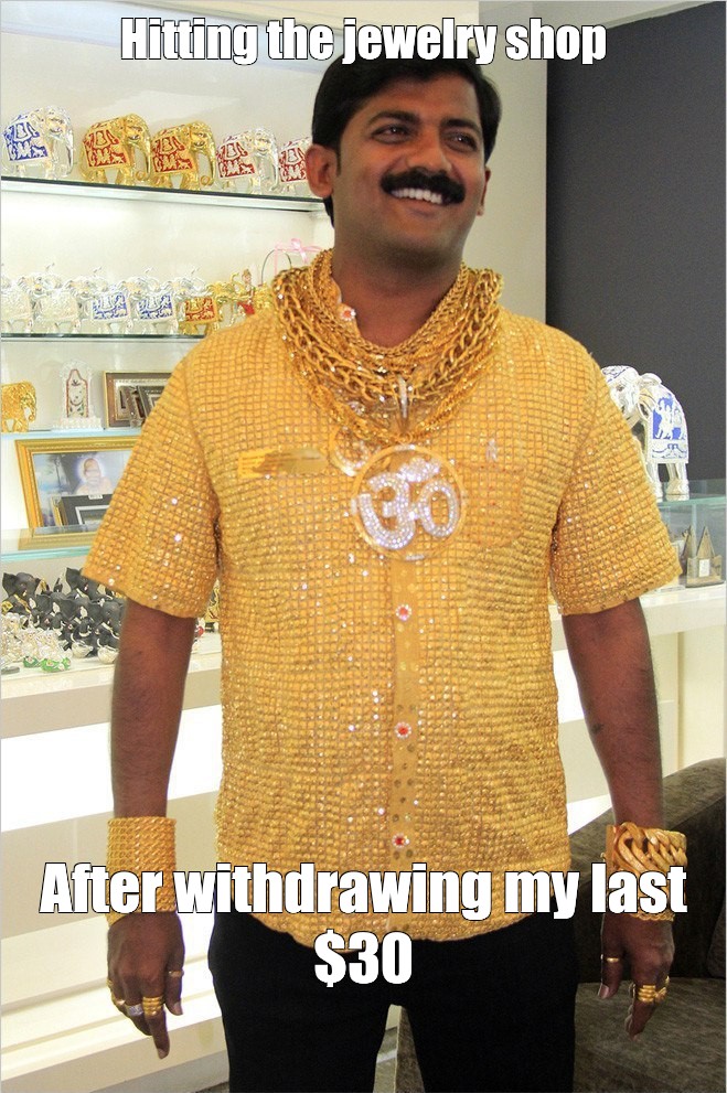 Indian with gold shirt sale