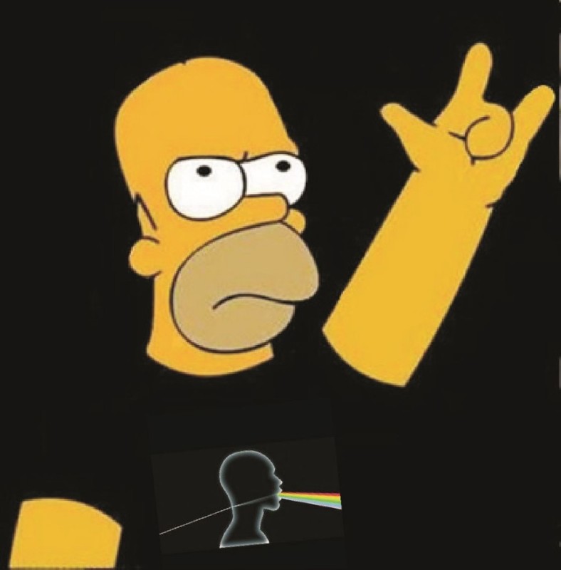 Create meme: Homer Simpson , The simpsons are metalheads, Homer Simpson metallica