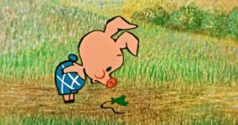 Create meme: Piglet with a gun, Piglet from Winnie the Pooh Soviet, Piglet from Winnie the Pooh