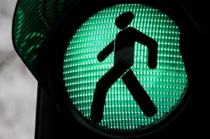 Create meme: new traffic lights, traffic light green man, pedestrian traffic light