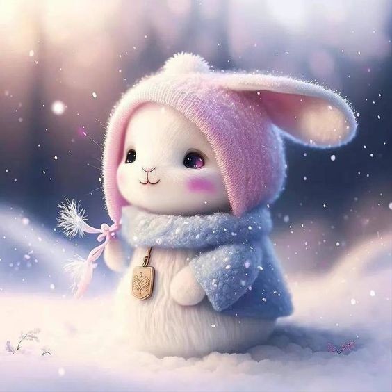 Create meme: illustration of a cute, rabbits are cute, Bunny 