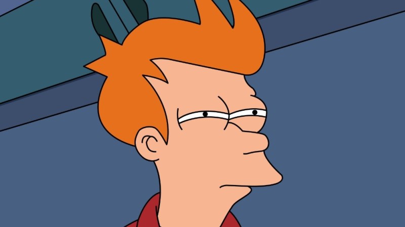 Create meme: futurama fry , futurama fry is suspicious, meme fry 