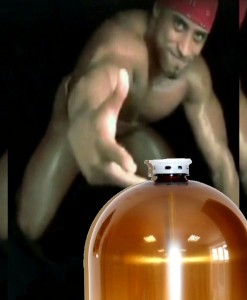 Create meme: males Flex Ricardo Milos, bottle, anal tube