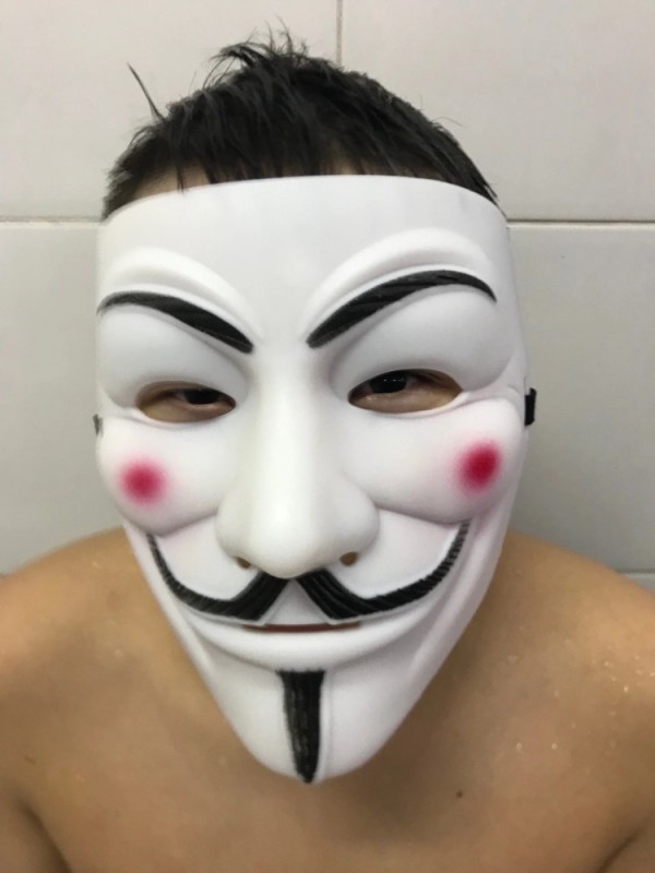 Create meme: anonymous mask, guy Fawkes mask, anonymous mask 