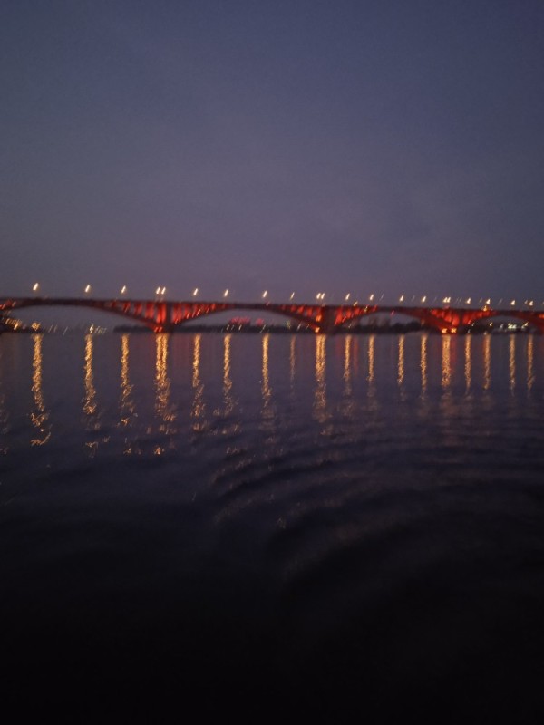 Create meme: municipal bridge Krasnoyarsk, the bridge in Krasnoyarsk, Volga bridge