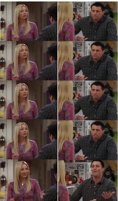 Create meme: TV series phoebe's friends, show friends, friends meme