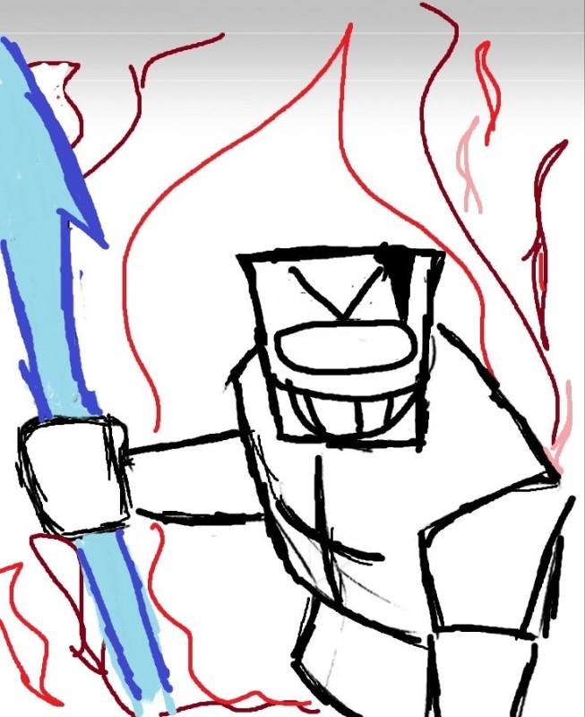 Create meme: roblox drawings, drawings of knights, anime