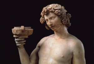 Create meme: Michelangelo Buonarroti Bacchus, Dionysus Bacchus, Michelangelo Buonarroti sculpture Bacchus