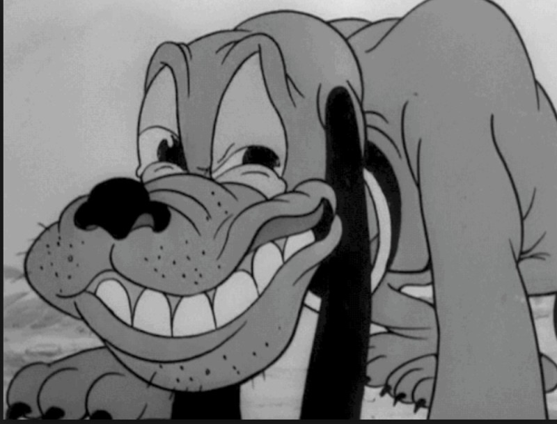 Create meme: Pete from Mickey Mouse, pluto footage, Walt Disney Pluto 1930