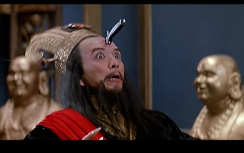 Create meme: a frame from the movie, The Big Commotion in Little China 1986 film, btilc