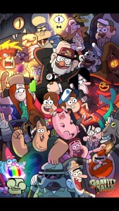 Create meme: gravity falls, graffiti falls, gravity falls