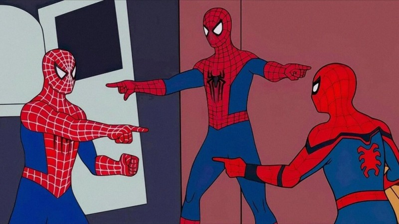 Create meme: Spiderman meme , 2 spider-man meme, 3 spider-man