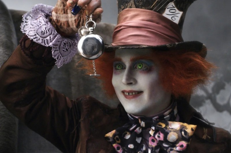 Create meme: Johnny Depp Alice in the Country, johnny Depp Alice in Wonderland, The hatter alice in Wonderland